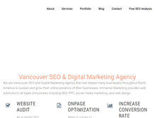 Tablet Screenshot of immense-marketing.com